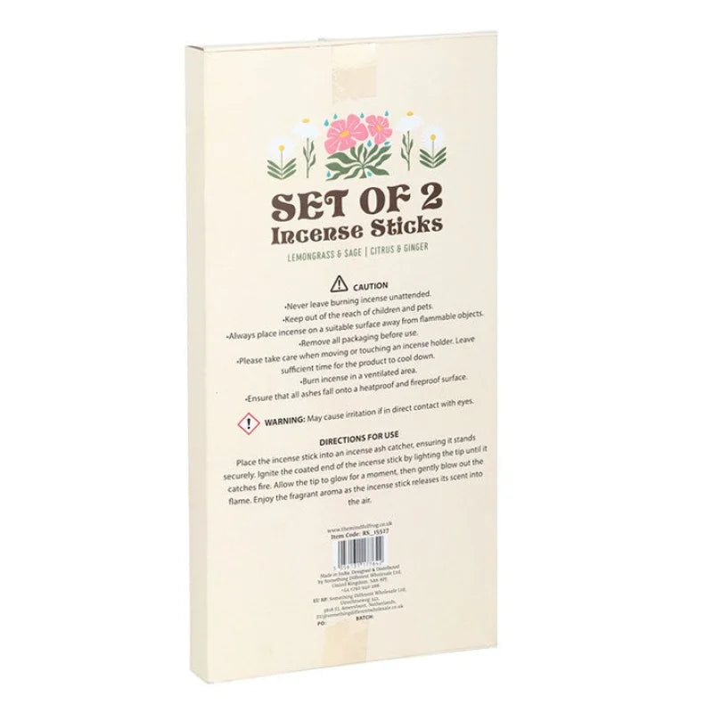 Set of 2 No Rain Flowers Incense Stick Packs