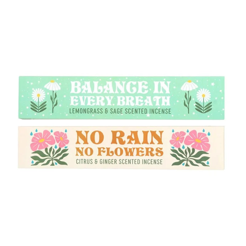 Set of 2 No Rain Flowers Incense Stick Packs