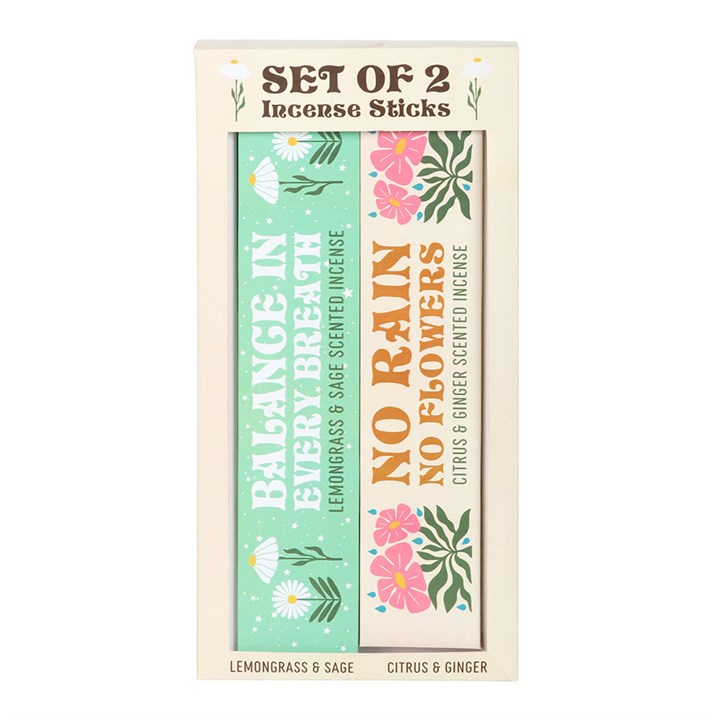 Set of 2 No Rain Flowers Incense Stick Packs