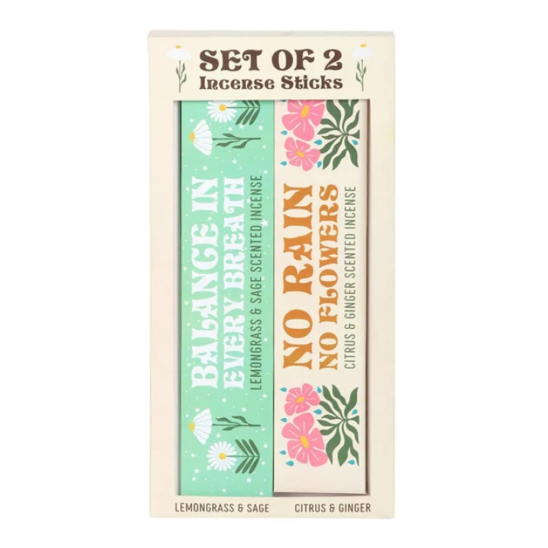 Set of 2 No Rain Flowers Incense Stick Packs