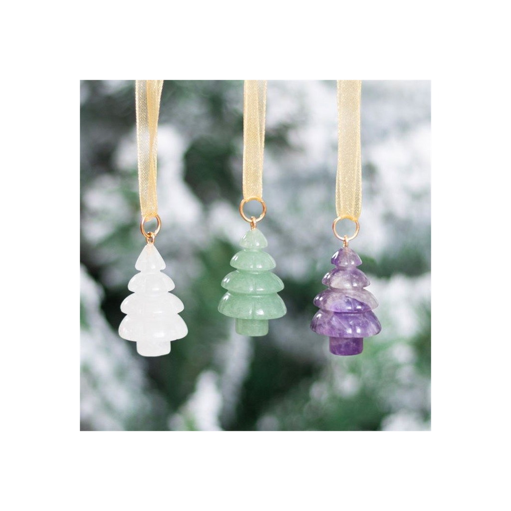 Set of 3 Crystal Christmas Tree Decorations From Witch, Please!