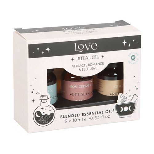 Set of 3 Love Ritual Blended Essential Oils From Witch, Please!