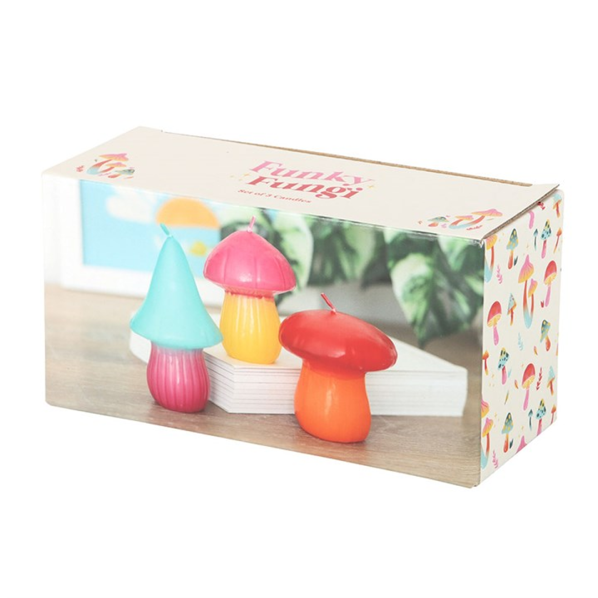 Set of 3 Mushroom Shaped Candles Candle