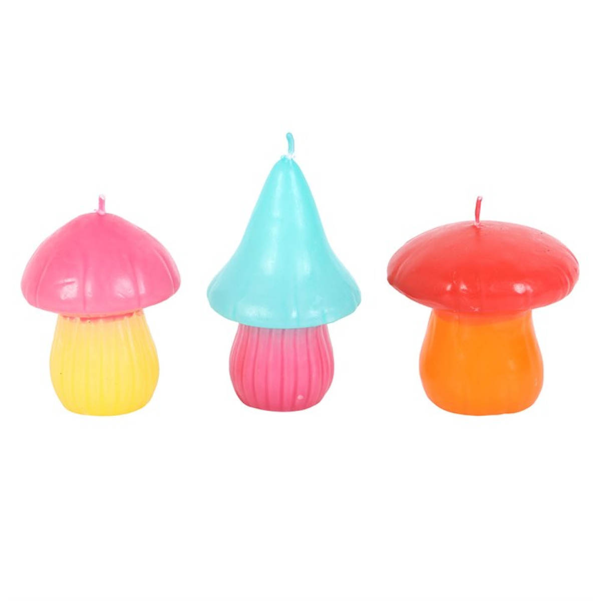 Set of 3 Mushroom Shaped Candles Candle