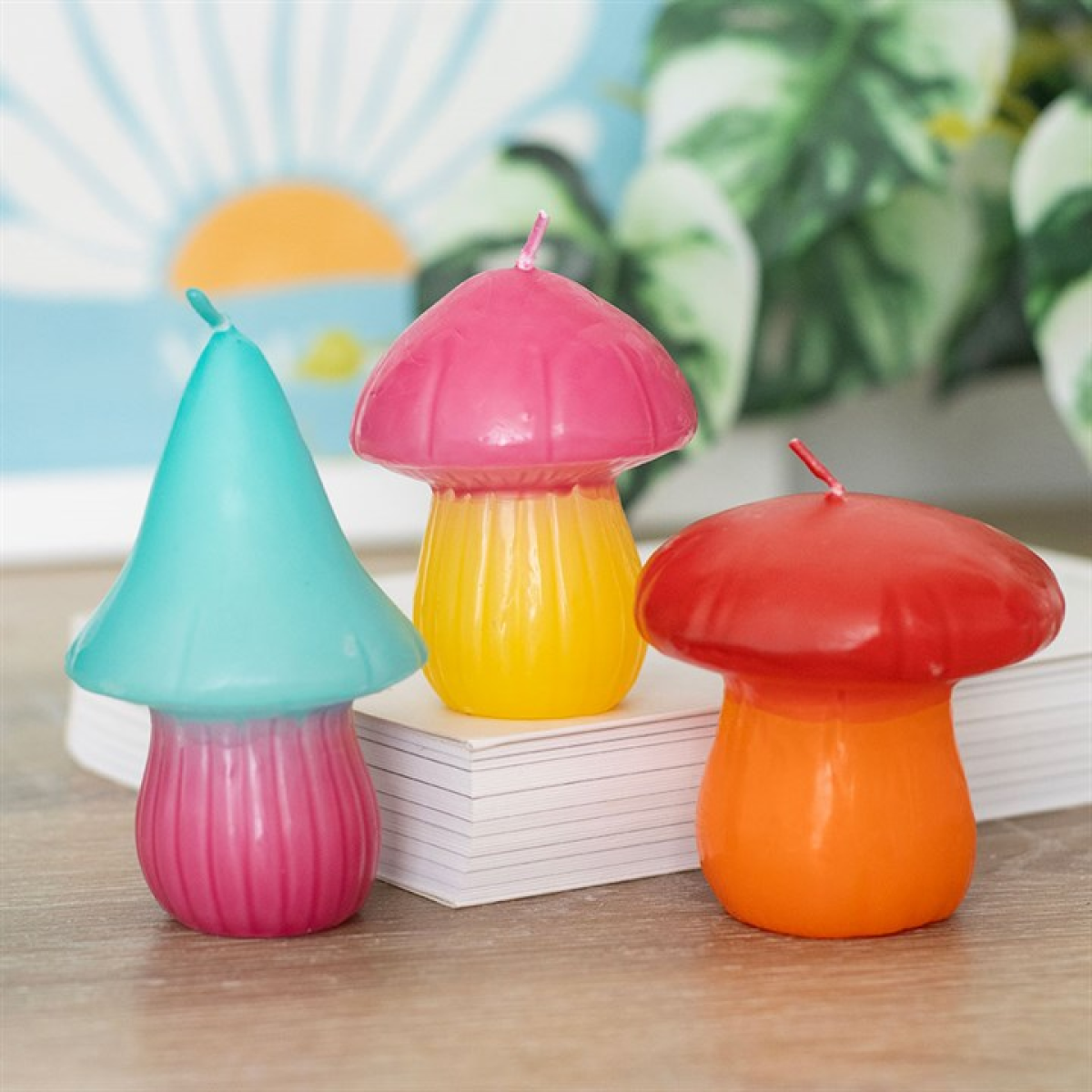 Set of 3 Mushroom Shaped Candles Candle