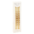 Set of 3 Off White Moon Phases Taper Dinner Candles at Witch, Please!.