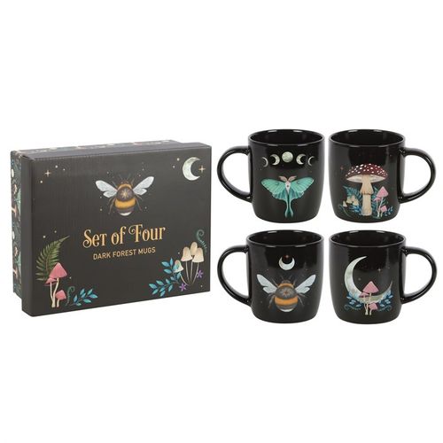 Set of 4 Dark Forest Mugs From Witch, Please!