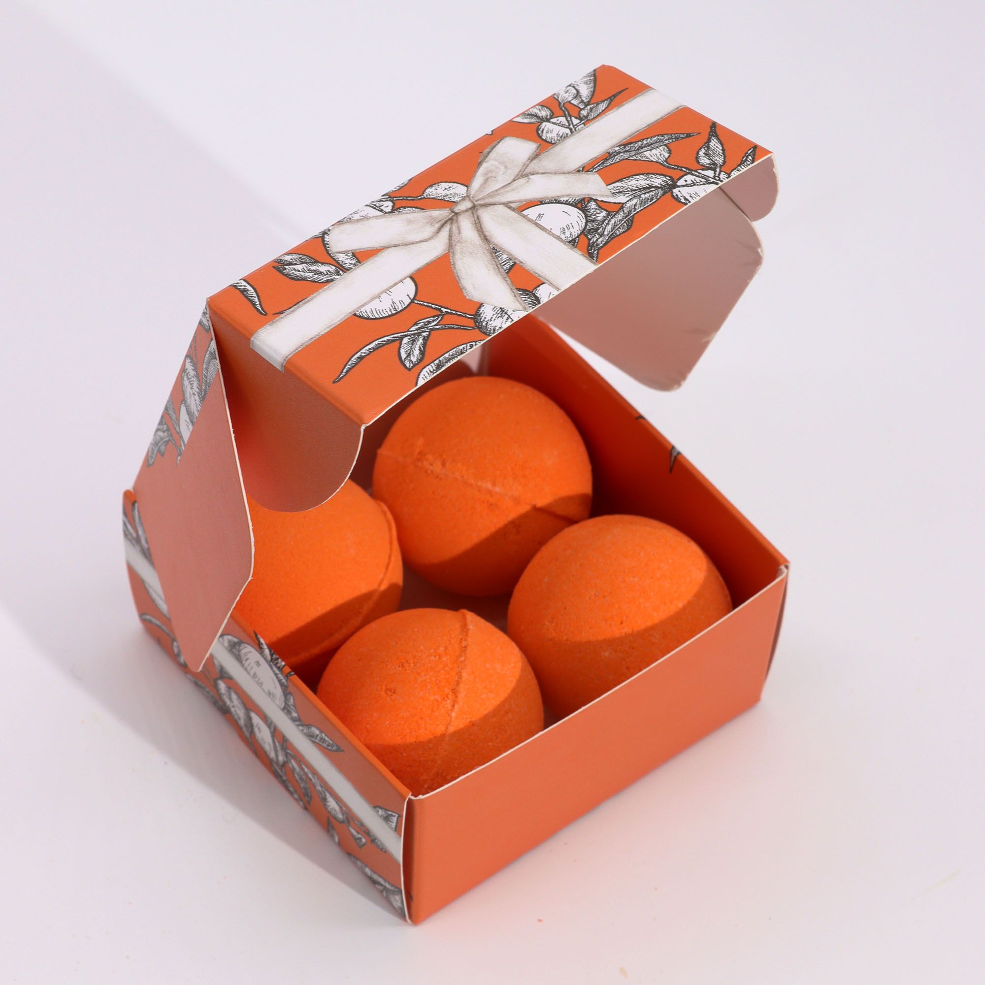 Set of 4 Vitamin C Bath Bombs – Aromatherapy Quartet - Vitamin C Skincare