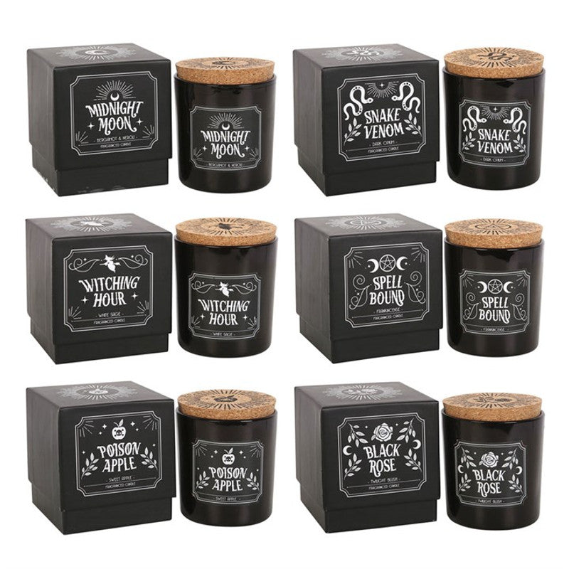 Set of 6 Midnight Ritual Candles Candle