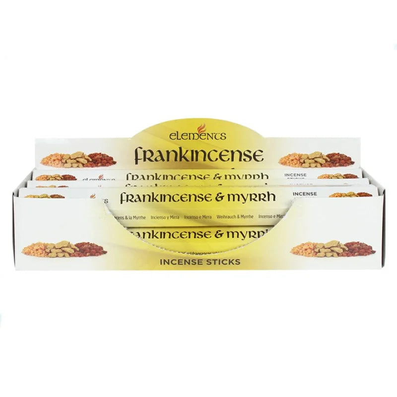 Set of 6 Packets Elements Frankincense and Myrrh Incense Sticks