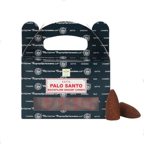 Set of 6 Packets of Satya Palo Santo Backflow Dhoop Cones From Witch, Please!