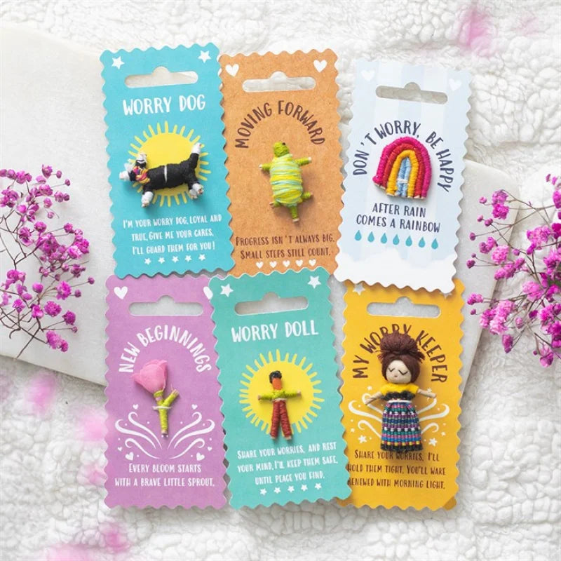 Set of 6 Pocket Positivity Worry Dolls