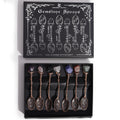 Set of 7 Bronze Gemstone Crystal Witch Spoons From Witch, Please!