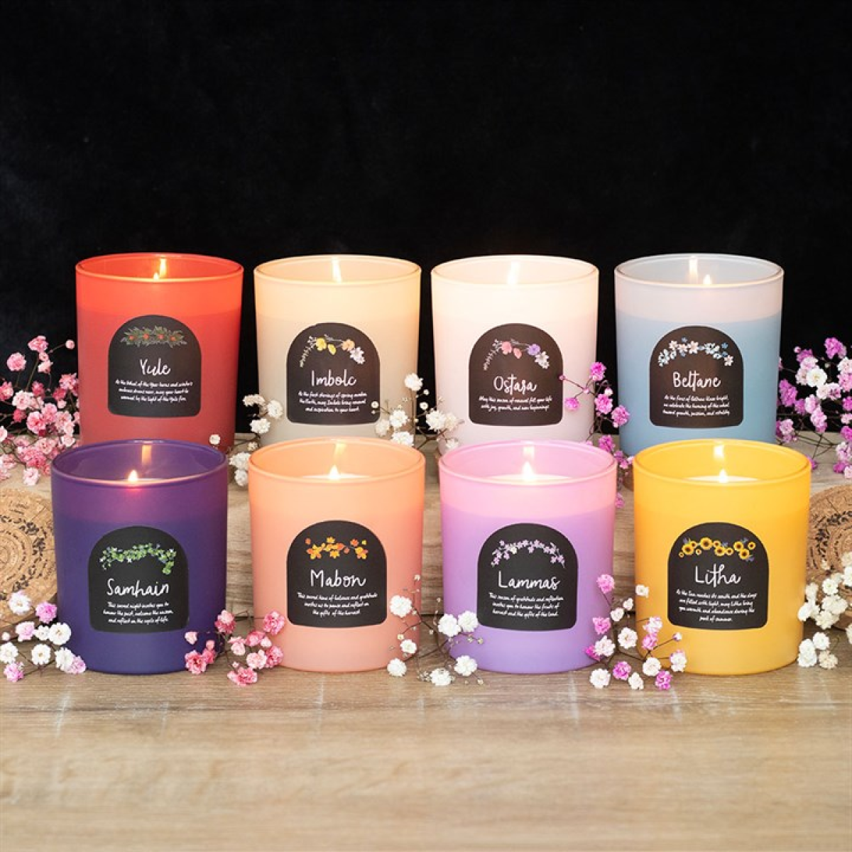 Set of 8 Wheel the Year Candles Candle