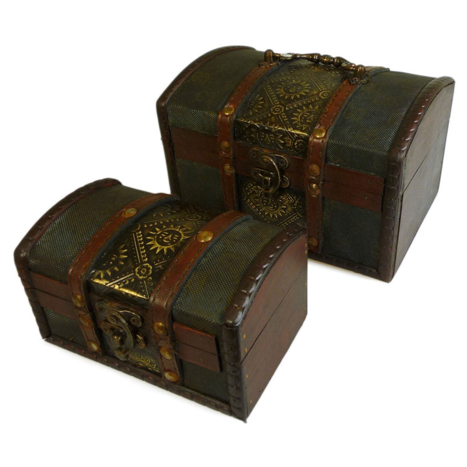 Sets of 2 Colonial Boxes - Metal Embossed From Witch, Please!