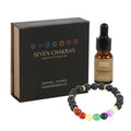 Seven Chakra Mixed Gemstone Essential Oil Bracelet From Witch, Please!