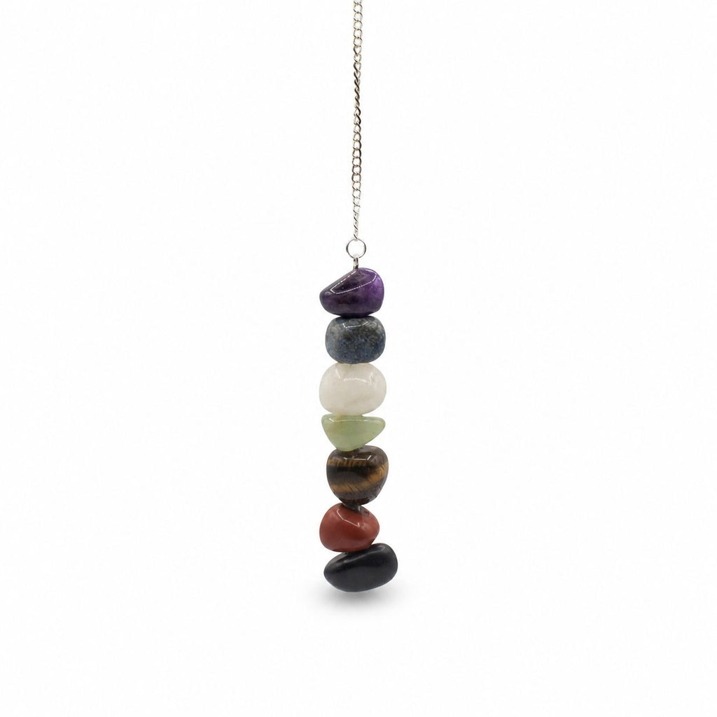 Seven Tumble Chakra - Souls Aligning Pendulum Special Gemstone Pendulums