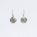 Shell & Silver Earrings - Frangipani - Abalone Earings