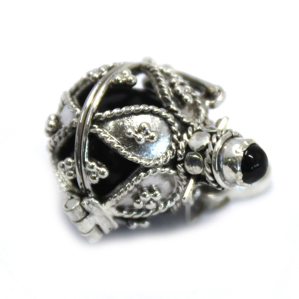 Silver Angel Bell - Darkness - 16mm 925 Bells