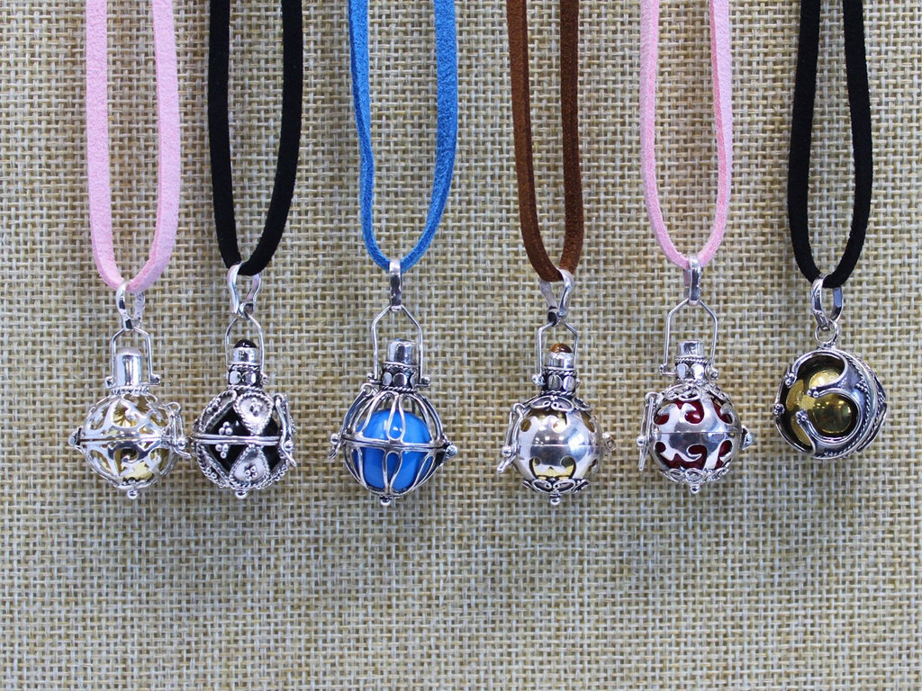 Silver Angel Bell - Darkness - 16mm 925 Bells