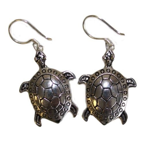 Silver Earrings - Turtles 925 Animal