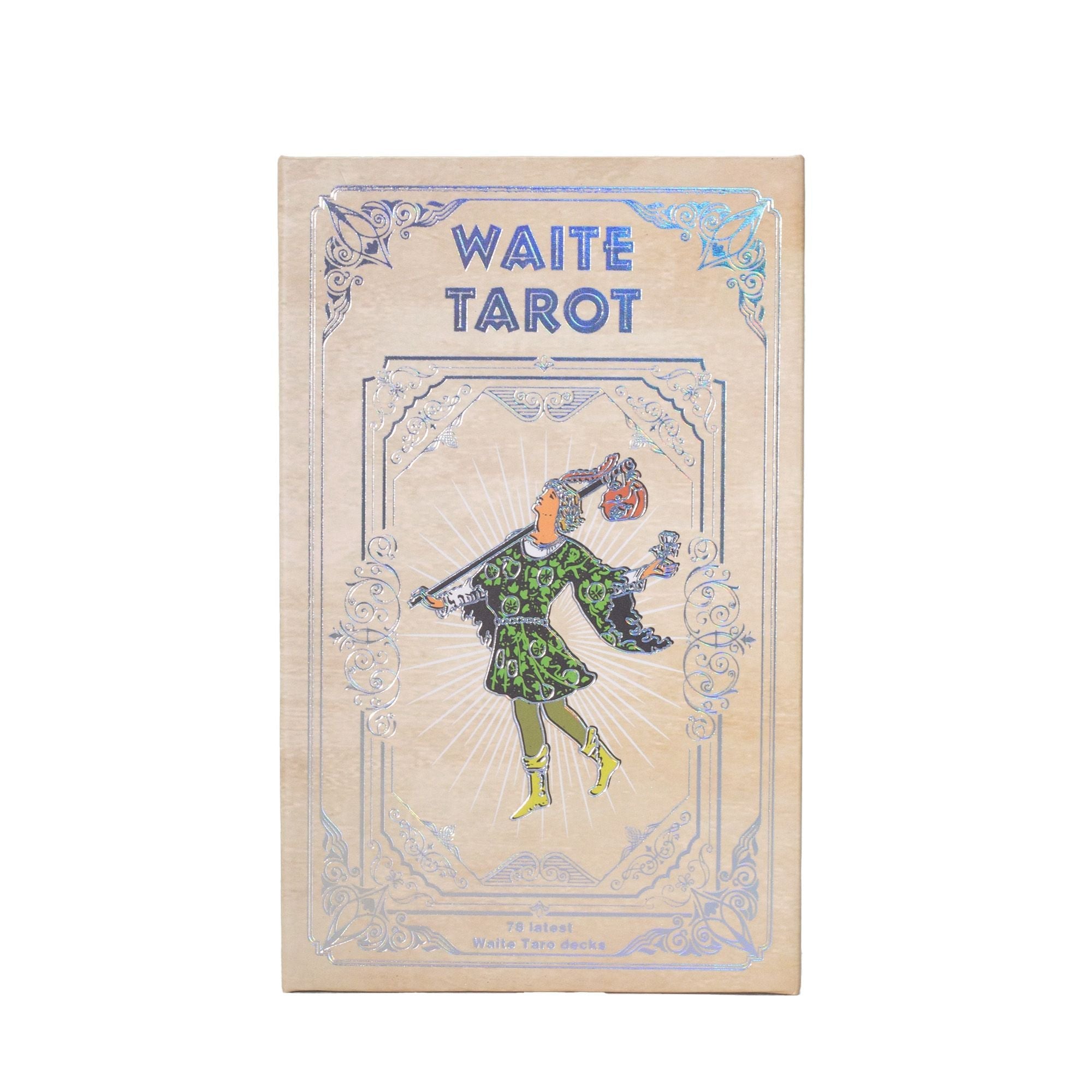 Silver Foil Waite Tarot Card Set - with booklet Cards & Reading Cloths