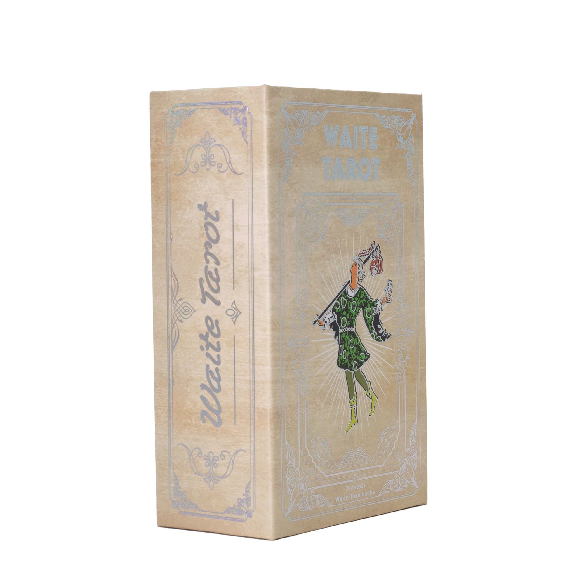 Silver Foil Waite Tarot Card Set - with booklet Cards & Reading Cloths