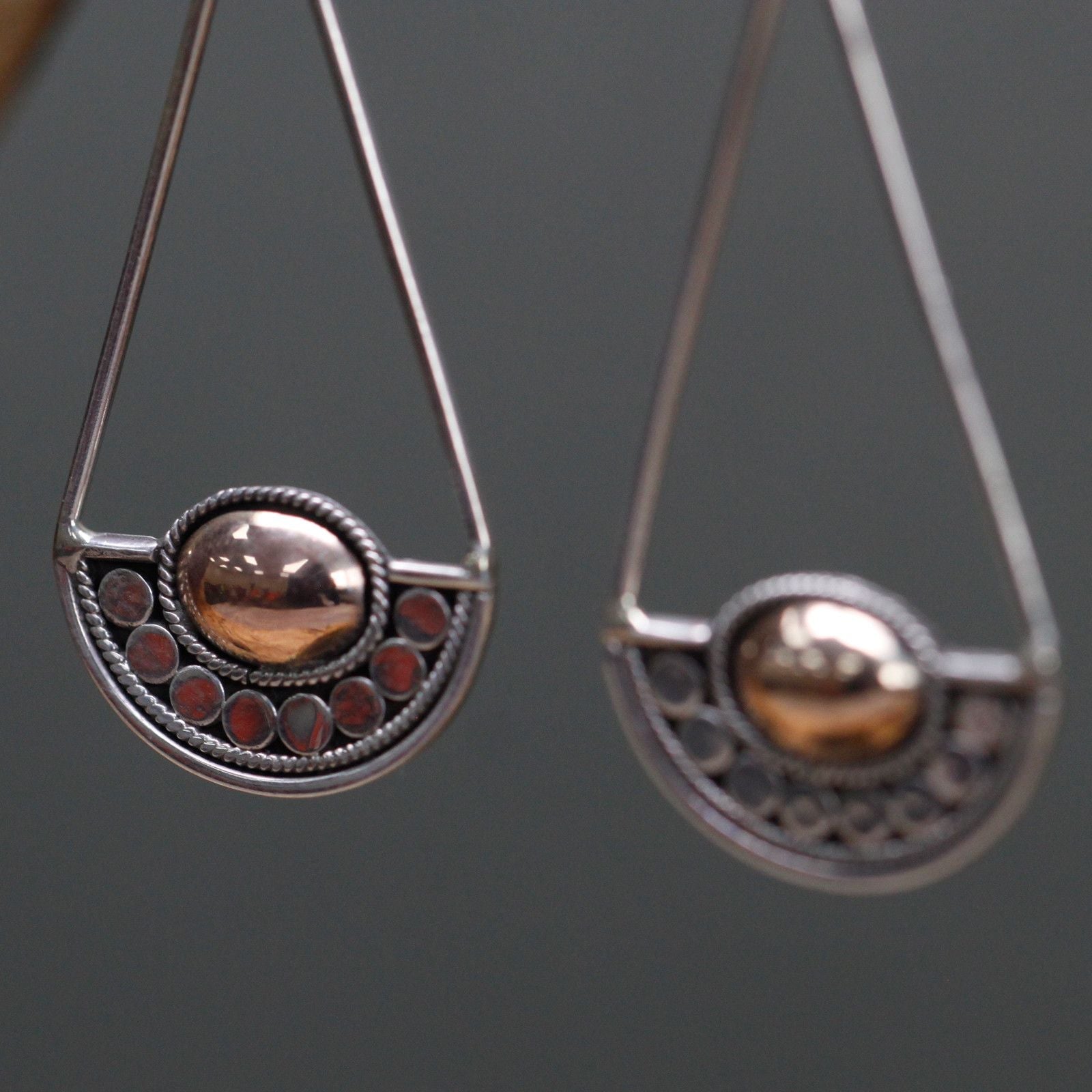Silver & Gold Earring - Luna Balance Jewellery