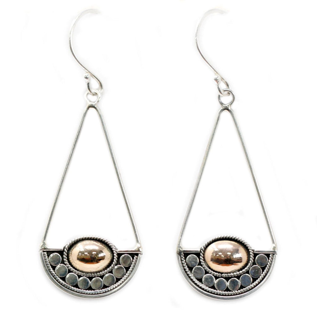 Silver & Gold Earring - Luna Balance Jewellery