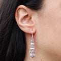 Silver & Gold Earring - Tribal Drops Jewellery