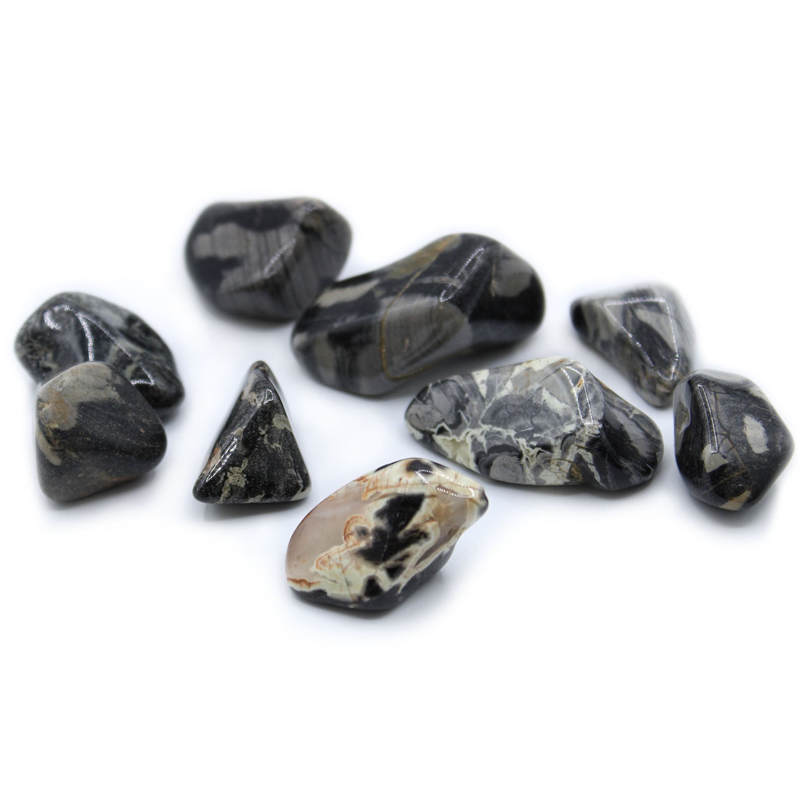 L Tumble Stones - Jasper - Silverleaf From Witch, Please!