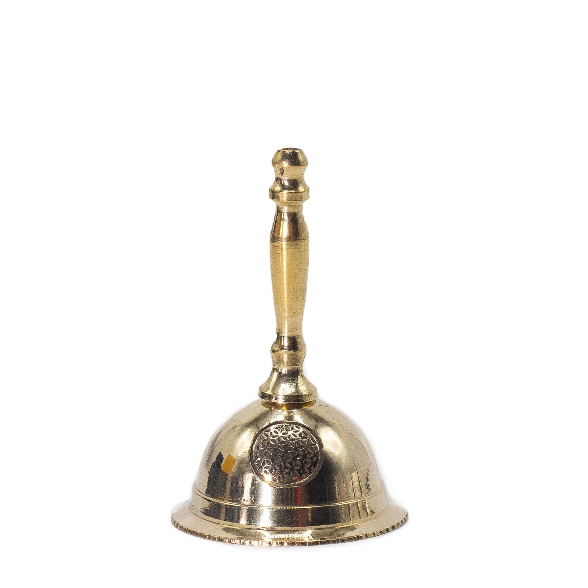 Small Altar Brass Bell - Flower of Life Bells