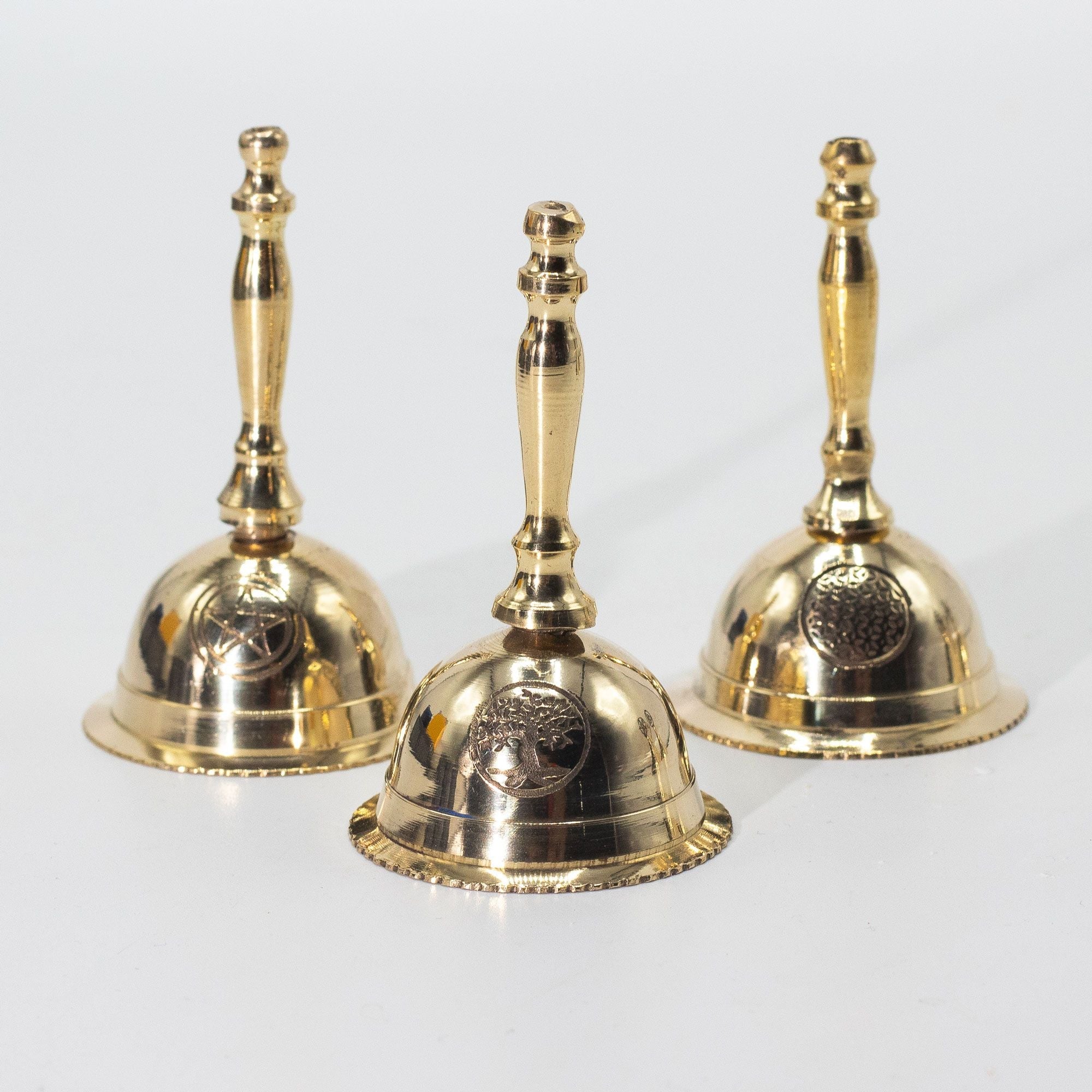 Small Altar Brass Bell - Tree of Life Bells