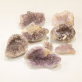 Small Assorted Amethyst Geodes - 3-5 cm (aprox 1KG) 4-6 pieces Calcite