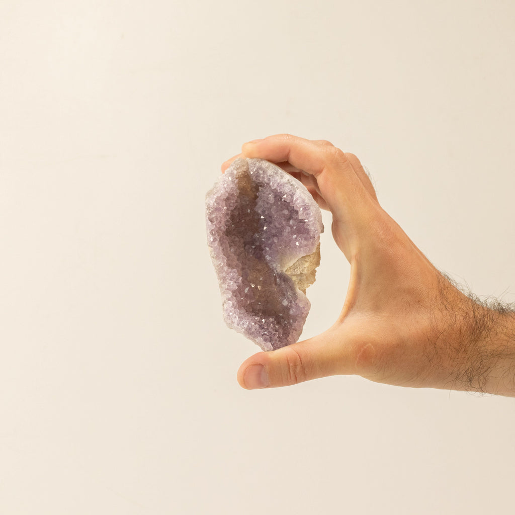 Small Assorted Amethyst Geodes - 3-5 cm (aprox 1KG) 4-6 pieces Calcite