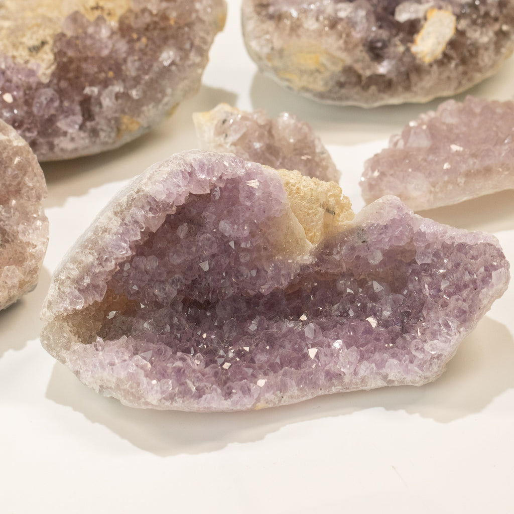 Small Assorted Amethyst Geodes - 3-5 cm (aprox 1KG) 4-6 pieces Calcite