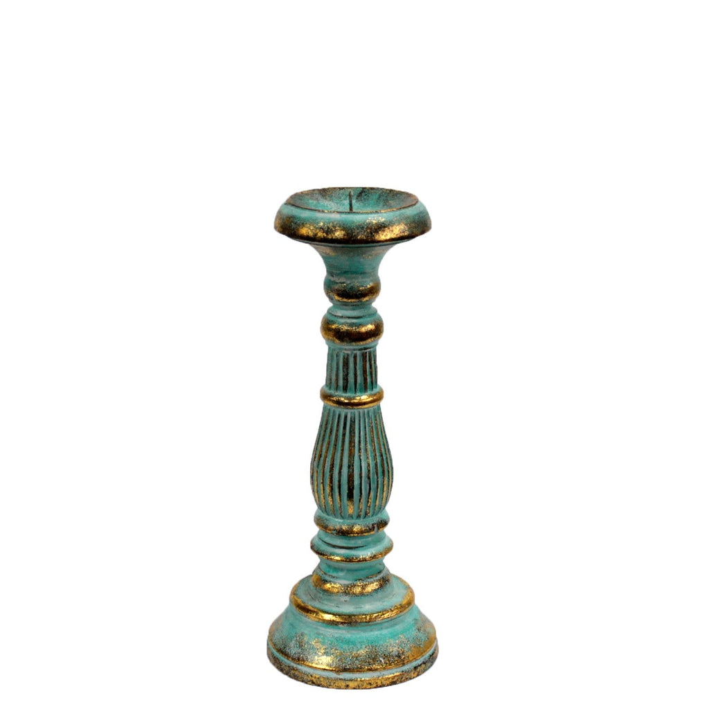 Small Candle Stand - Turquois Gold From Witch, Please!