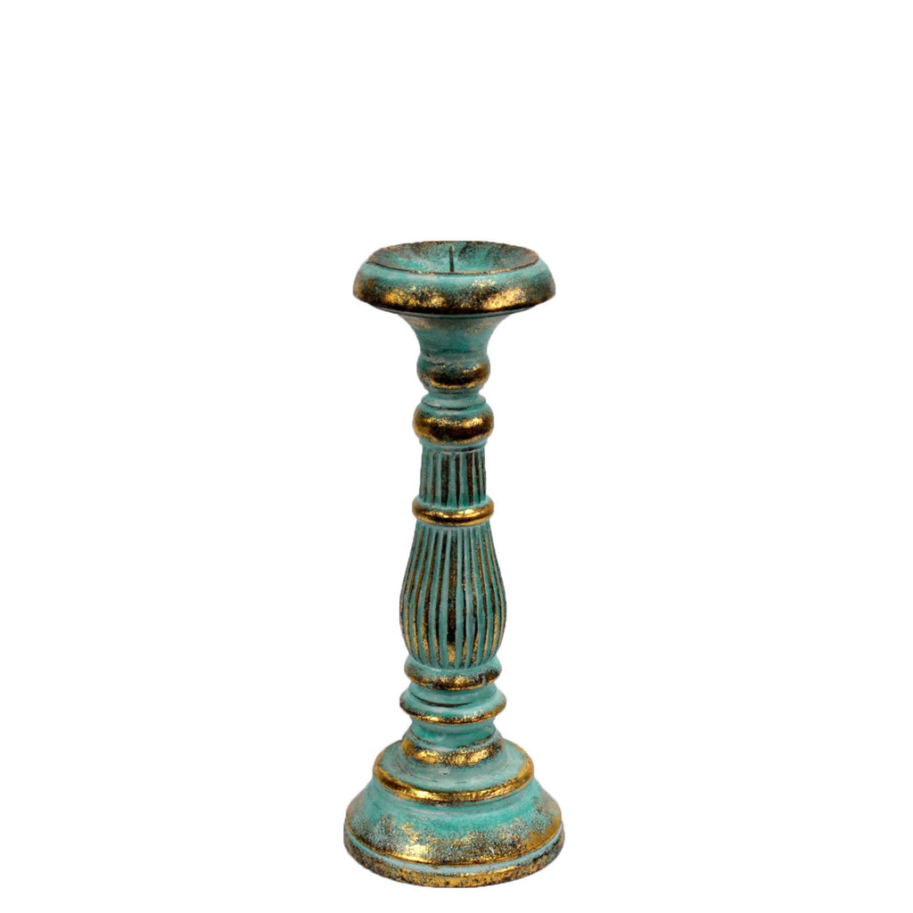 Small Candle Stand - Turquois Gold From Witch, Please!