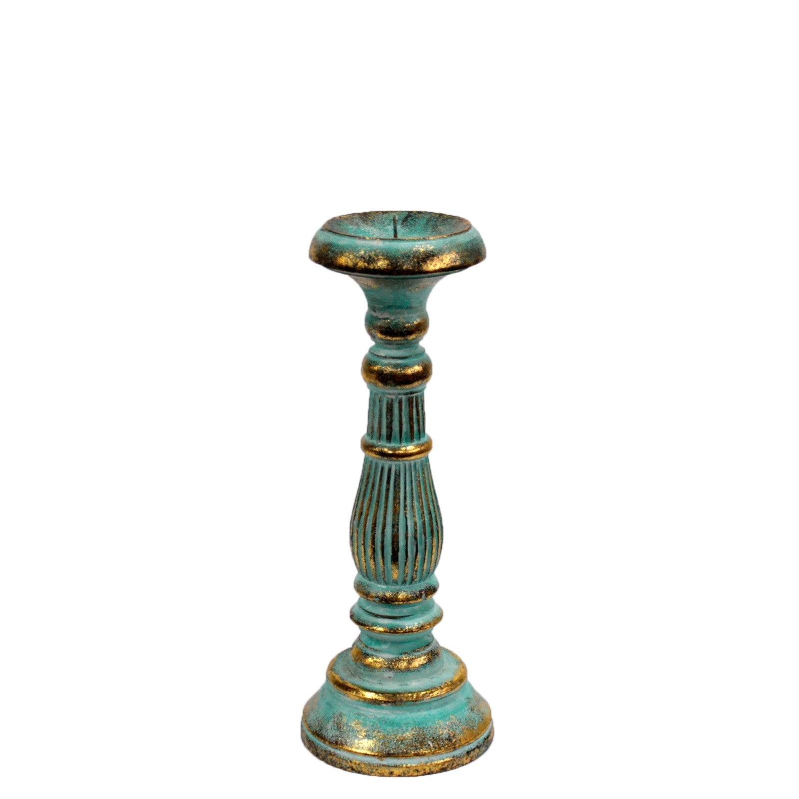 Small Candle Stand - Turquois Gold From Witch, Please!