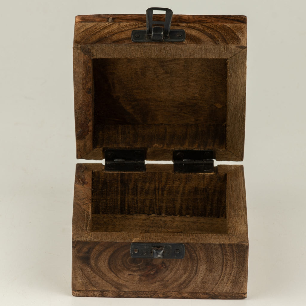 Small Enamelled Box - Aquarius Ceramic Glazed Wooden Boxes