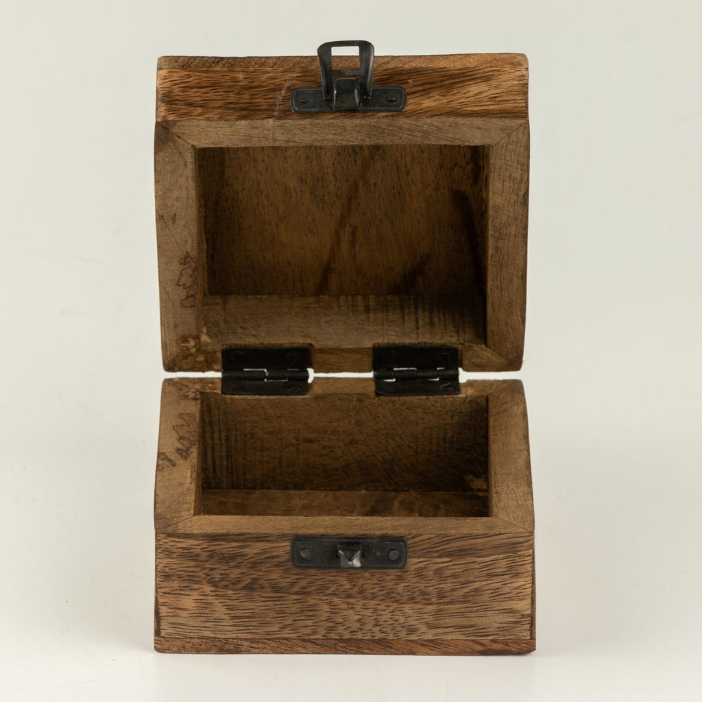 Small Enamelled Box - Cancer Ceramic Glazed Wooden Boxes