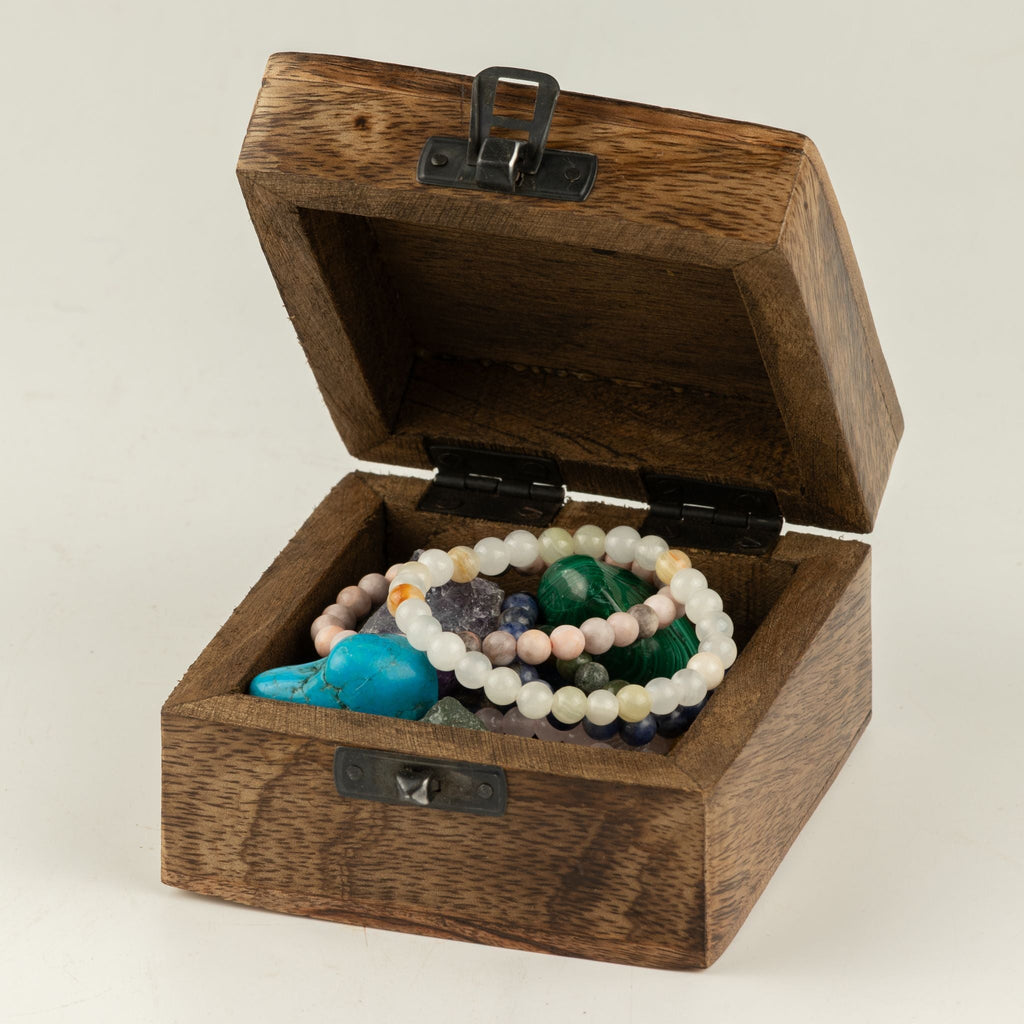 Small Enamelled Box - Capricorn Ceramic Glazed Wooden Boxes