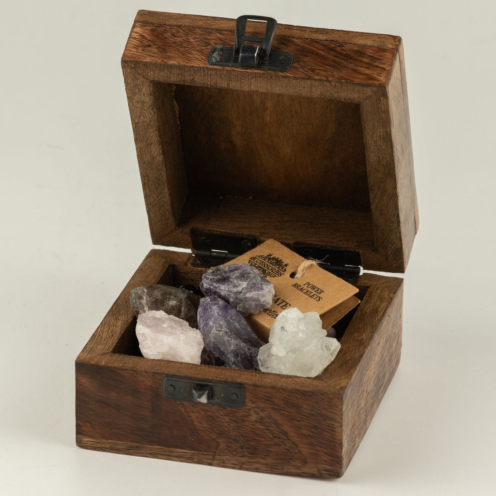 Small Enamelled Box - Compass of Life Ceramic Glazed Wooden Boxes