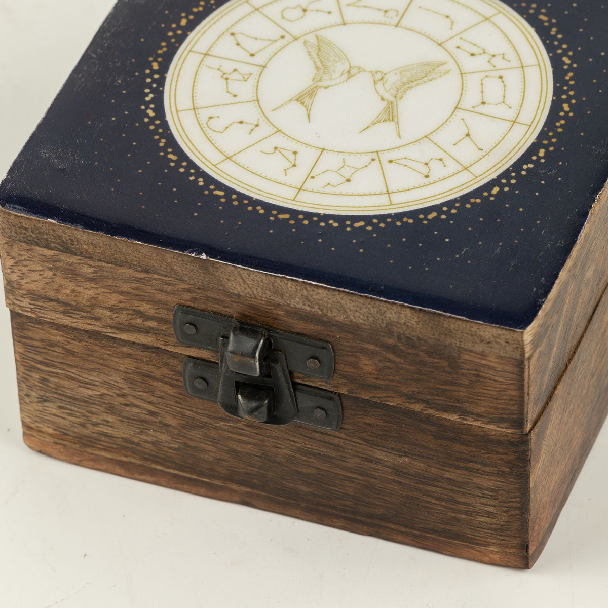 Small Enamelled Box - Gemini Ceramic Glazed Wooden Boxes