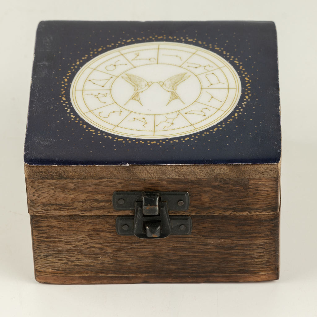Small Enamelled Box - Gemini Ceramic Glazed Wooden Boxes