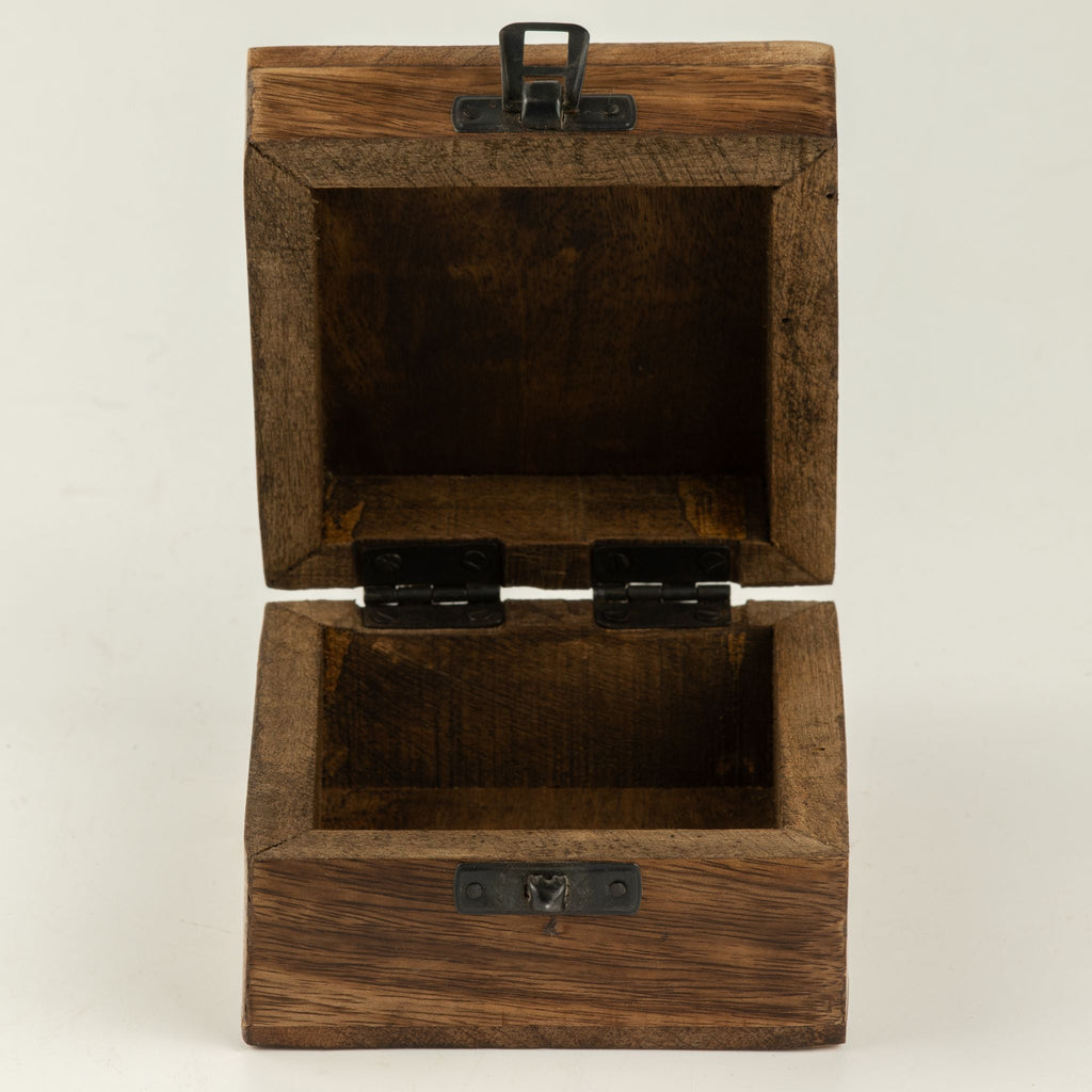 Small Enamelled Box - Libra Ceramic Glazed Wooden Boxes