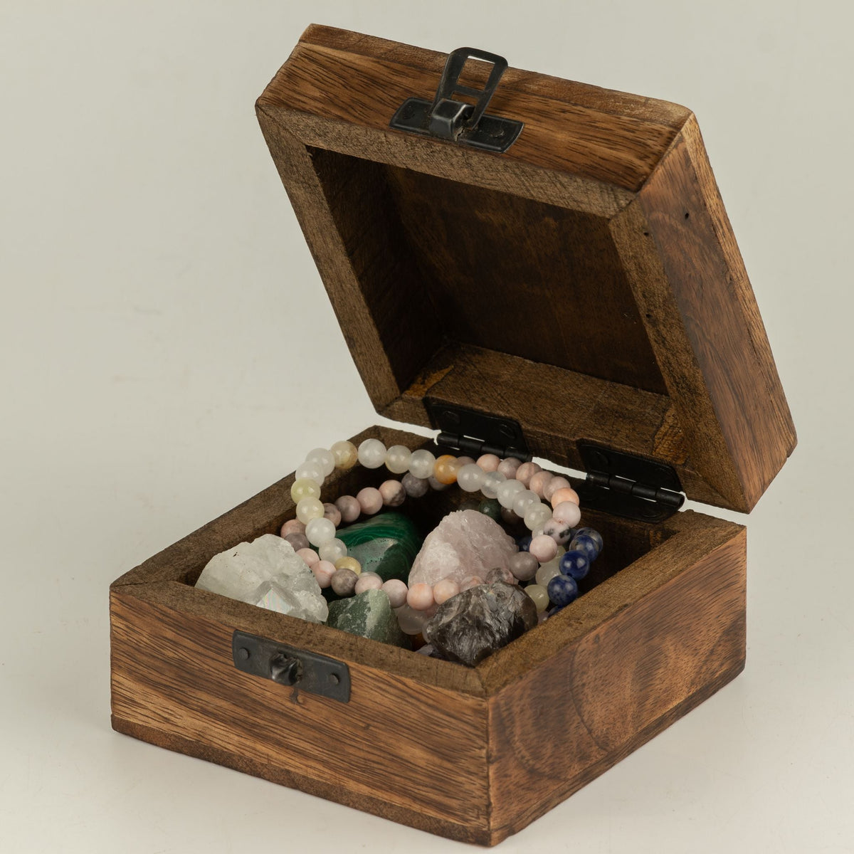Small Enamelled Box - Libra Ceramic Glazed Wooden Boxes