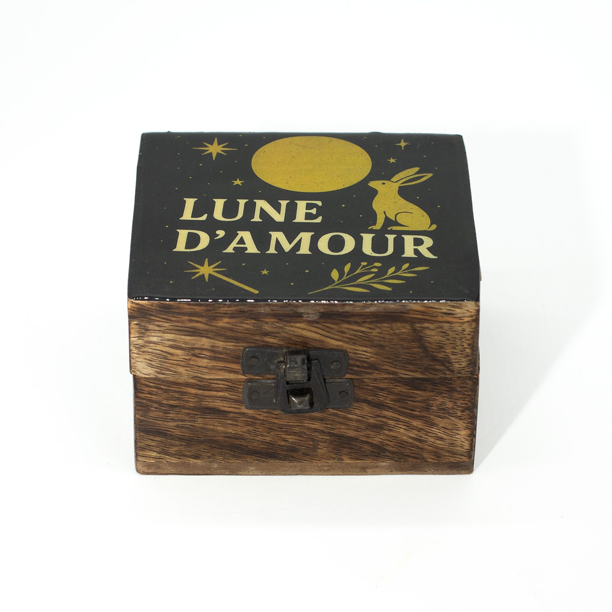 Small Enamelled Box - Lune D’Amore Ceramic Glazed Wooden Boxes