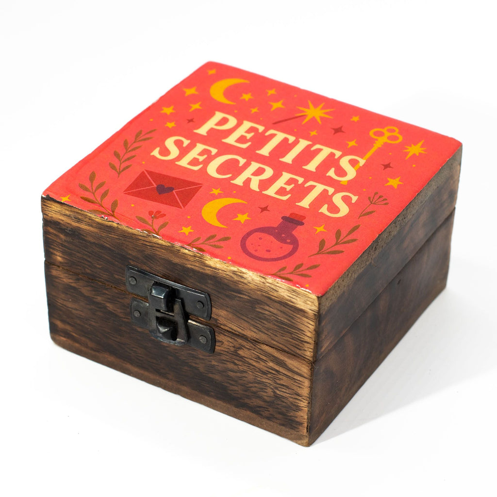 Small Enamelled Box - Petite Secrets Ceramic Glazed Wooden Boxes