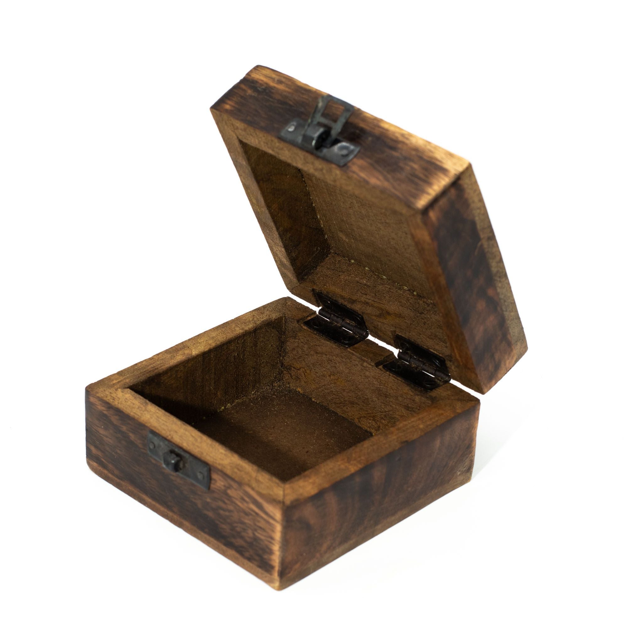 Small Enamelled Box - Petite Secrets Ceramic Glazed Wooden Boxes